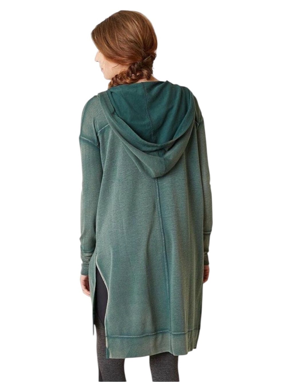 Free People Queen of Hearts Tunic
Sweatshirt Green Size Large High Low - Picture 2 of 7